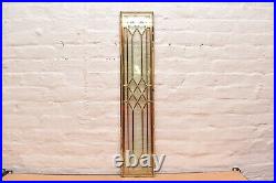 Stained Glass Window Panel Sidelight Transom 33 3/8 X 6 1/4 TEMPERED CASING