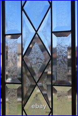 Stained Glass Window Panel-Sidelight/Transom? 34 1/2 x 7 5/8 2 Avail. USA