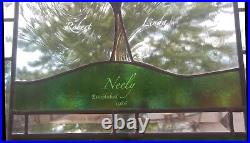 Stained Glass Window Panel family tree anniversary wedding