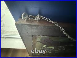 Stained Glass Window Reclaimed Salvaged Victorian Design Possible Antique 34x40