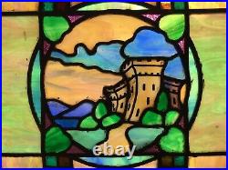 Stained Glass WindowithCastle