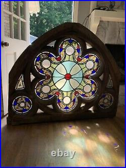 Stained galss church glass window arches