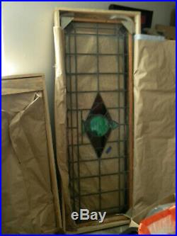 Stained glass, Large Pair, windows or door inserts No breakes