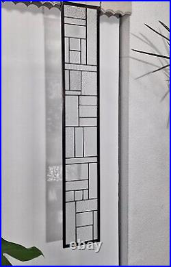 Stained glass panel/sidelight /transom extra long 38 7/8 x 6 5/8 window