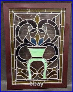 Stunning Vintage Leaded / Stained Glass Window Hanging Owl Design