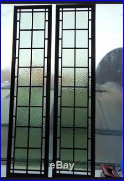 Tall Leaded glass windows Or Sidelight Door Glass 12 x 65 WOW