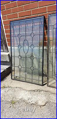 Tempered, Insulated, Leaded glass window 22x36