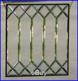 Test of Time Beveled Stained Glass Window Panel 21 3/8 x21 5/8