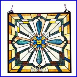 Tiffany Style Stained Glass Hanging Window Panel Suncatcher Mission Design 20