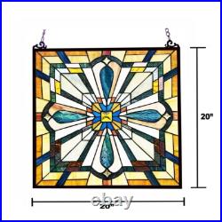 Tiffany Style Stained Glass Hanging Window Panel Suncatcher Mission Design 20