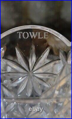 Towle Pinstar Lead Crystal Pedestal Centerpiece