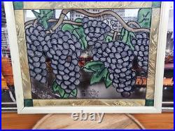 VICTORIAN ENGLISH LEADED STAINED GLASS WINDOW HANDPAINTED FLORAL 19th c VTG MCM VICTORIAN ENGLISH LEADED STAINED GLASS WINDOW HANDPAINTED FLORAL 19th c VTG MCM