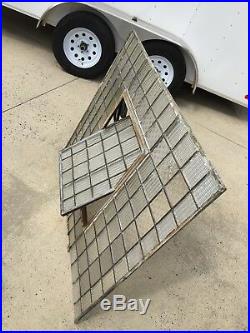 VINTAGE 1874 LUXFER LEADED PRISM GLASS Transom Window Architectural Salvage