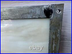 VINTAGE STAINED GLASS WINDOW 23 1/4 x 19 5/8 8000 Sq Ft HOME SAVE NEW