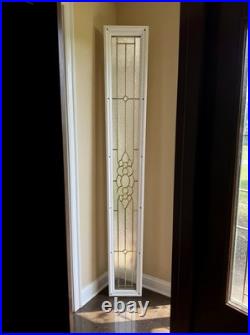 VTG Lead & Beveled Transom Window 65 7/8 x 8 7/8 Decorative Glass, Sidelight