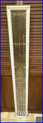 VTG Lead & Beveled Transom Window 65 7/8 x 8 7/8 Decorative Glass, Sidelight