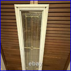 VTG Lead & Beveled Transom Window 65 7/8 x 8 7/8 Decorative Glass, Sidelight