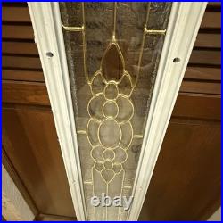 VTG Lead & Beveled Transom Window 65 7/8 x 8 7/8 Decorative Glass, Sidelight
