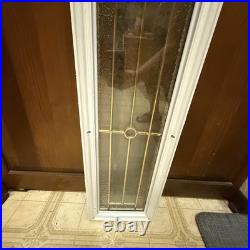 VTG Lead & Beveled Transom Window 65 7/8 x 8 7/8 Decorative Glass, Sidelight