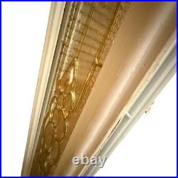 VTG Lead & Beveled Transom Window 65 7/8 x 8 7/8 Decorative Glass, Sidelight