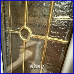 VTG Lead & Beveled Transom Window 65 7/8 x 8 7/8 Decorative Glass, Sidelight