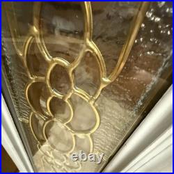 VTG Lead & Beveled Transom Window 65 7/8 x 8 7/8 Decorative Glass, Sidelight