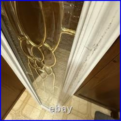 VTG Lead & Beveled Transom Window 65 7/8 x 8 7/8 Decorative Glass, Sidelight