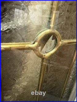 VTG Lead & Beveled Transom Window 65 7/8 x 8 7/8 Decorative Glass, Sidelight