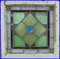 Victorian English Leaded Stained Glass Window 17 X 17