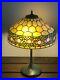 Vintage_Antique_Leaded_Apple_Blossom_Lamp_Unique_Glass_Tiffany_Era_Patina_Base_01_fng