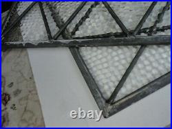 Vintage Antique Reclaimed Salvage Bubbly Leaded Glass Window Panels (2)