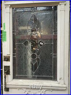 Vintage Cottage Door Victorian Door Leaded Glass Door Pantry Door