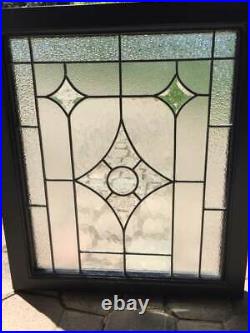 Vintage Leaded Beveled Glass Window / Door / Panel (a)
