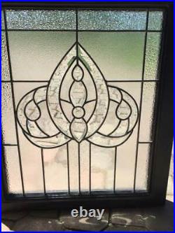 Vintage Leaded Beveled Glass Window / Door / Panel (c)