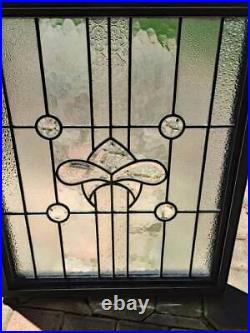 Vintage Leaded Beveled Glass Window / Door / Panel (e)