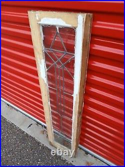 Vintage Leaded Glass Cabinet Door skinny antique