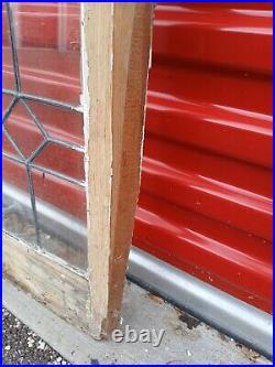 Vintage Leaded Glass Cabinet Door skinny antique