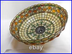 Vintage Leaded Glass Tiffany Style Lampshade 20