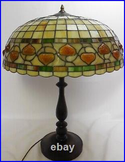 Vintage Leaded Glass Tiffany Style Lampshade 20