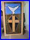 Vintage_Leaded_Stained_Slag_glass_Framed_Window_Panel_Cross_And_Dove_01_qcx