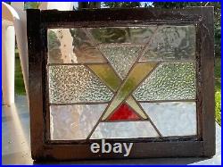 Vintage Leaded and stained glass window