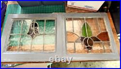 Vintage Leaded stained glass window