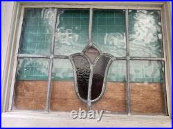 Vintage Leaded stained glass window