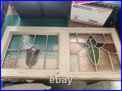 Vintage Leaded stained glass window