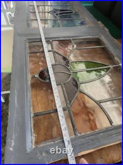 Vintage Leaded stained glass window