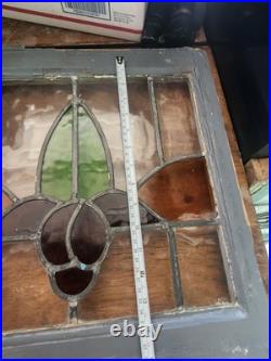 Vintage Leaded stained glass window