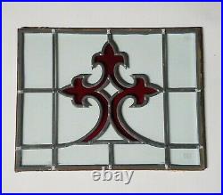Vintage MID Century Stained Leaded Church Window, Tempered Glass
