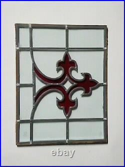 Vintage MID Century Stained Leaded Church Window, Tempered Glass
