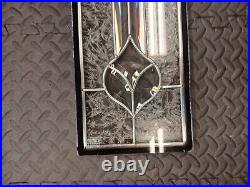 Vintage Stained Glass Tempered 1 Beveled Transom Clear Tempered Stained Glass