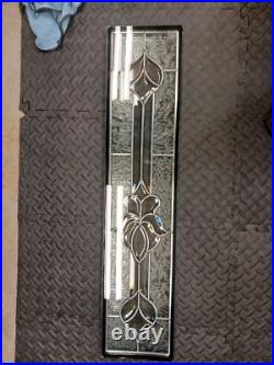 Vintage Stained Glass Tempered 1 Beveled Transom Clear Tempered Stained Glass